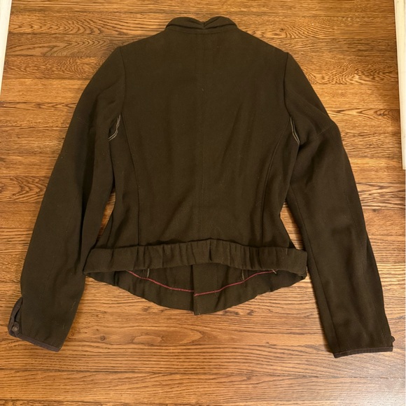 Rare Marithé + François Girbaud Brown Wool Button-up Jacket - Picture 2 of 6